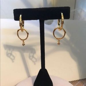 Pandora Shine 18k Gold Plated Hoop Earrings